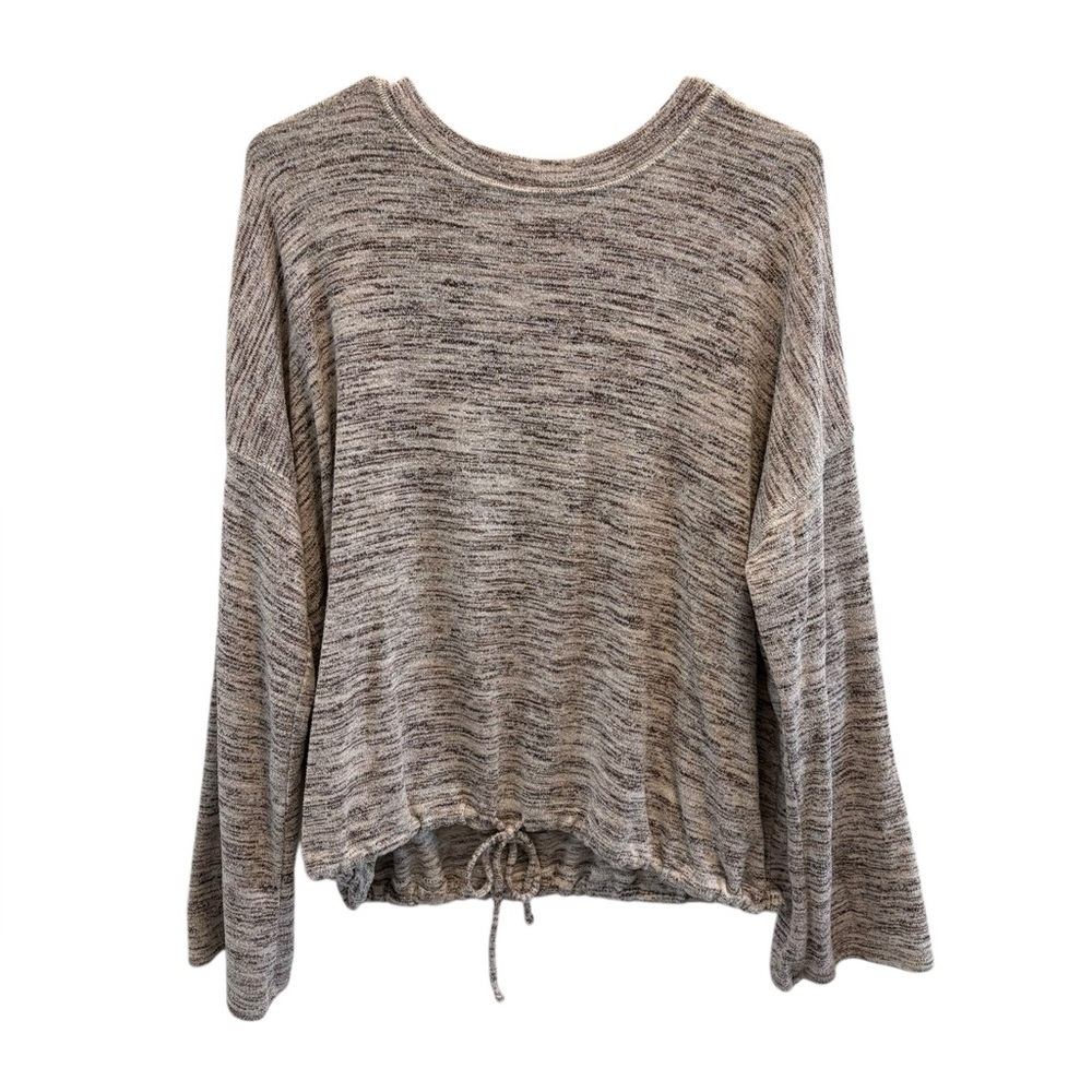 Aerie Heathered Knit flare sleeve Top #39
